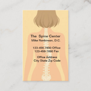 Chiropractor Medical Office Appointment Cards