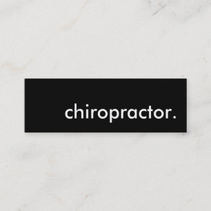 chiropractor. mini business card