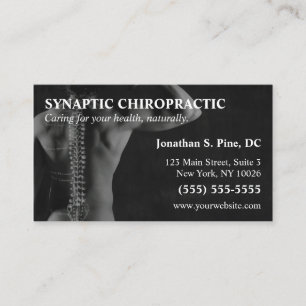 Chiropractor Photo Business Cards