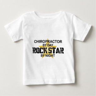 Chiropractor Rock Star by Night Baby T-Shirt