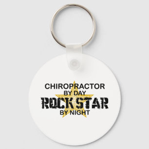 Chiropractor Rock Star by Night Key Ring