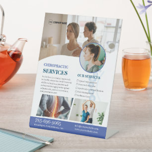 Chiropractor Services Custom Pedestal Sign