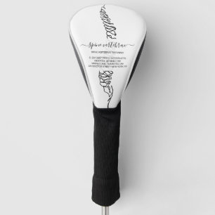 Chiropractor Spine Anatomy Custom Golf Head Cover