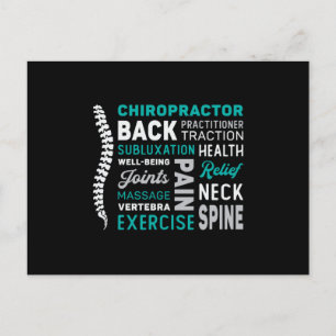 Chiropractor Spine Chiro Medicine Chiropractic Postcard