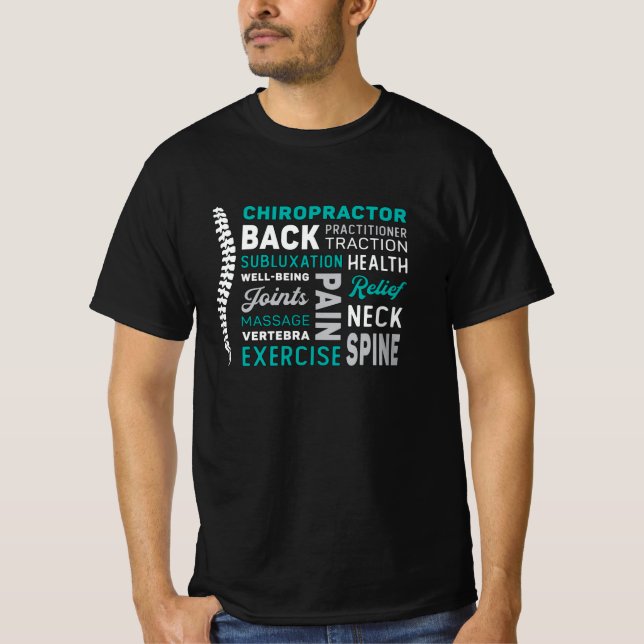 Chiropractor Spine Chiro Medicine Chiropractic T-Shirt (Front)