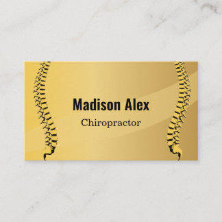  Chiropractor Spine Therapist Social media icon Business Card