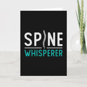 Chiropractor Spine Whisperer Chiro Chiropractic Card
