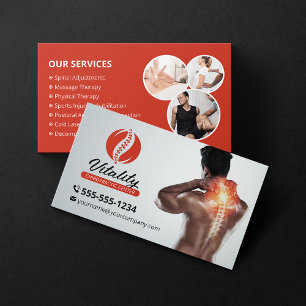 Chiropractor Therapist Chiropractic Care Clinic Business Card