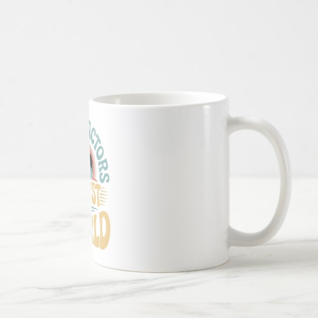 Chiropractors Adjust the World Retro Design Coffee Mug (Right)