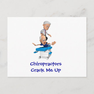 Chiropractors Crack Me Up Postcards