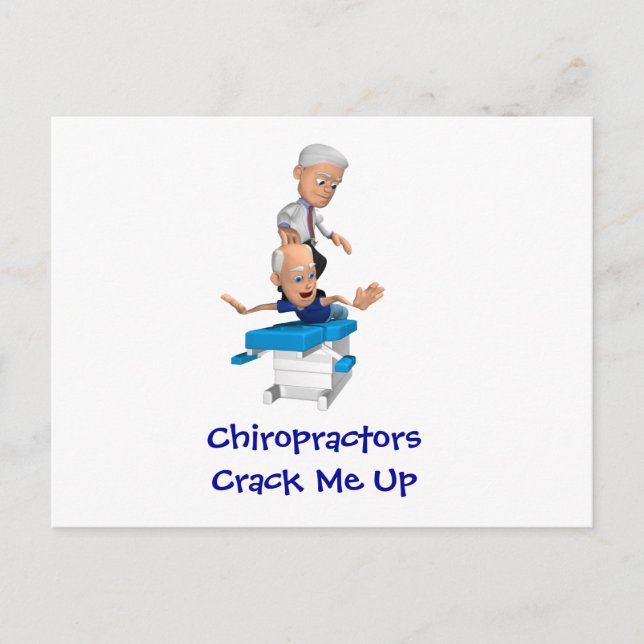 Chiropractors Crack Me Up Postcards (Front)