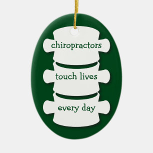 Chiropractors Touch Lives Personalised Ornament