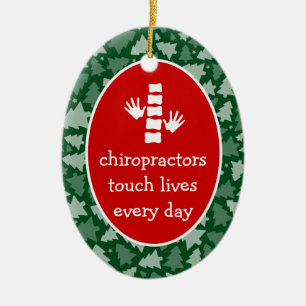 Chiropractors Touch Lives Personalised Ornament