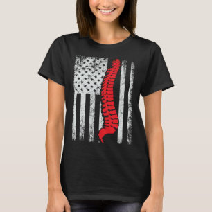 chiropractors USA Flag spines for chiropractic  1 T-Shirt