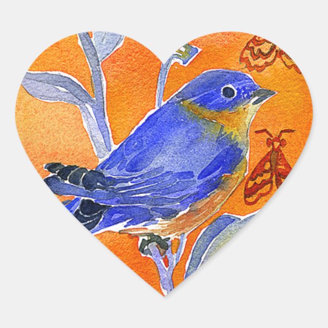 'Chirp' Heart Sticker (Front)