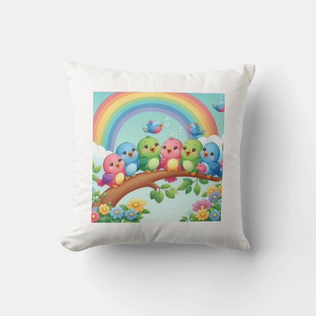 Chirp into Comradeship Cushion (Front)