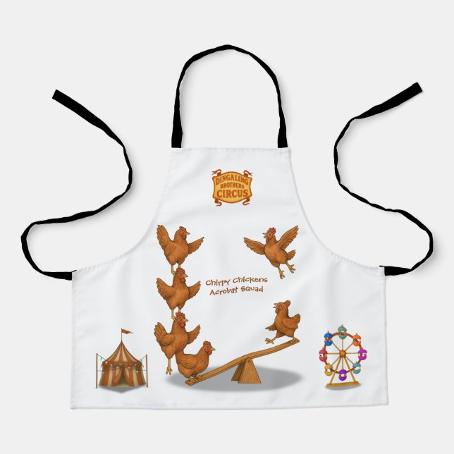 Chirpy Chickens acrobat squad Apron (Front)