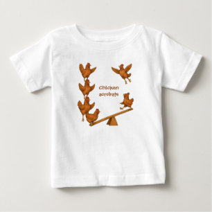 Chirpy Chickens acrobat squad Baby T-Shirt