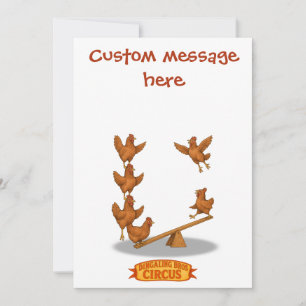 Chirpy Chickens acrobat squad Card
