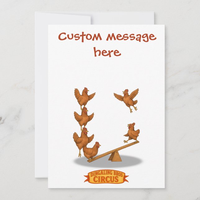 Chirpy Chickens acrobat squad Card (Front)