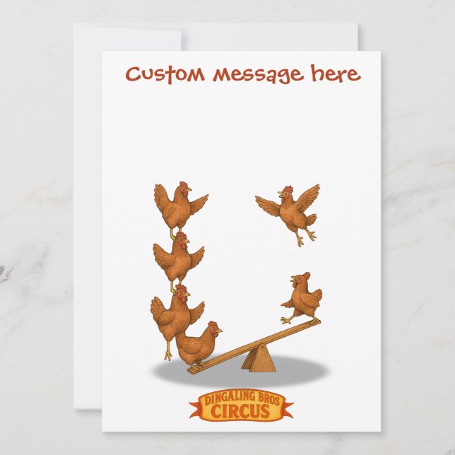 Chirpy Chickens acrobat squad Card (Front)