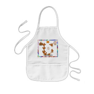 Chirpy Chickens acrobat squad Kids Apron