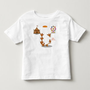 Chirpy Chickens acrobat squad Toddler T-Shirt