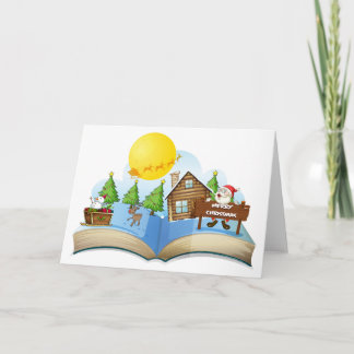 Chirstmas book holiday card