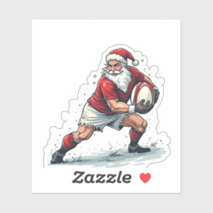Chirstmas Fantasy Football Playing Santa Claus