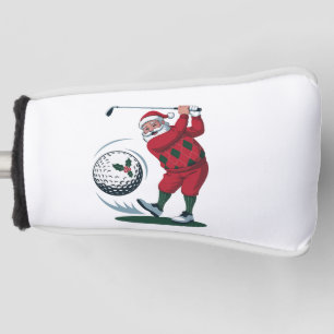 Chirstmas Fantasy Golf Playing Santa Claus   Head Cover