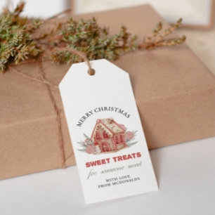 Chirstmas Gingerbread House Favour Gift Tag