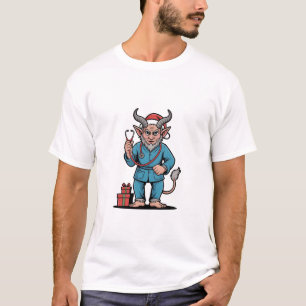 Chirstmas Playing Icehockey Spooky Christmas Sport T-Shirt