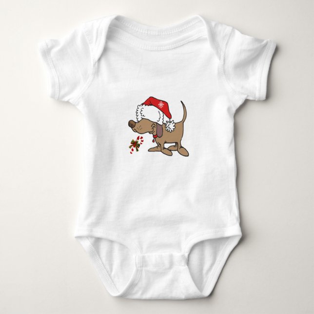 CHIRSTMAS PUPPY SHIRT FOR BABY (Front)