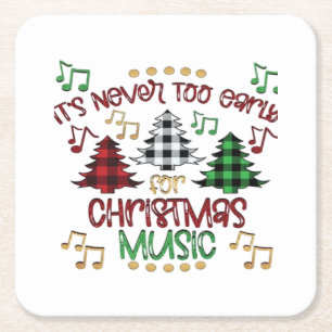 Chirstmas Square Paper Coaster