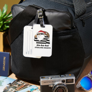 chirstmas stealing heart luggage tag