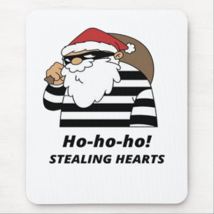 chirstmas stealing heart mouse pad