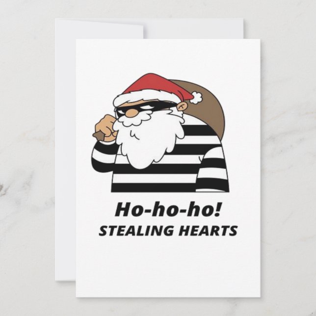 chirstmas stealing heart  save the date (Front)