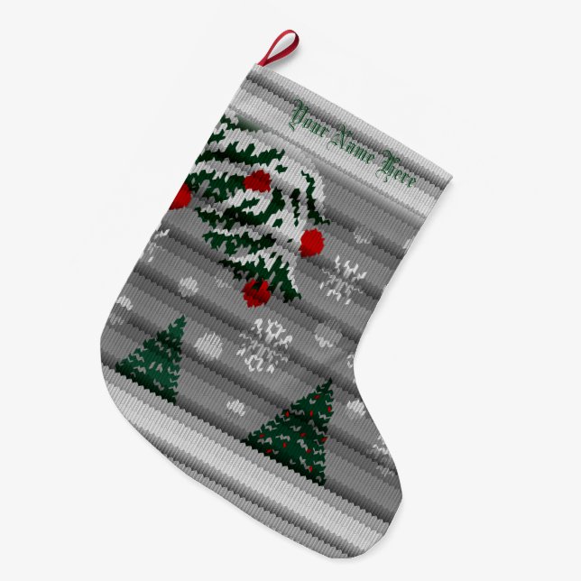 Chirstmas Stocking Custom Blue Christmas Stockings (Front (Hanging))