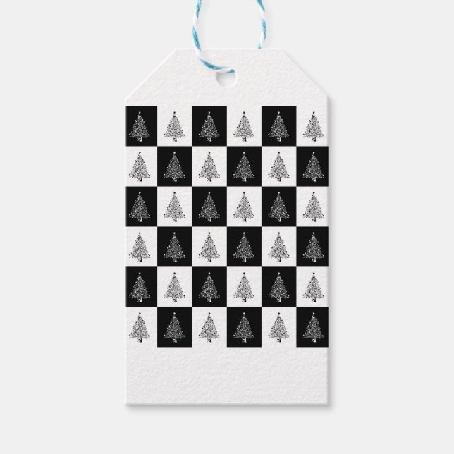 Chirstmas Tree Chess Gift Tags (Front)