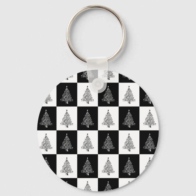 Chirstmas Tree Chess Key Ring (Front)