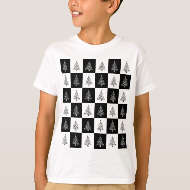 Chirstmas Tree Chess T-Shirt (Front)