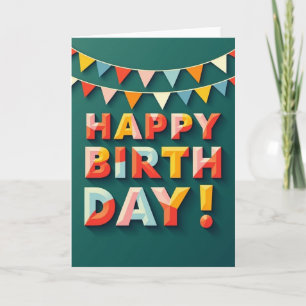Chiseled Birthday Card