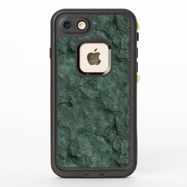 Chiseled Grey Green Rock LifeProof iPhone Case (Back)