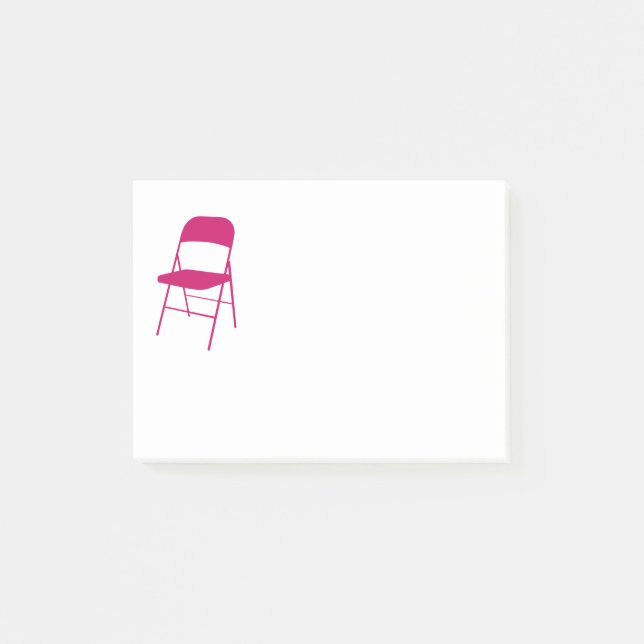 Chisholm | Folding Chair Notes | Hot Pink (Front)