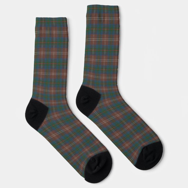 Chisholm Hunting Ancient Original Scottish Tartan Socks (Right)