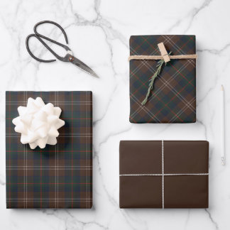 Chisholm Hunting Modern Original Scottish Tartan Wrapping Paper Sheet