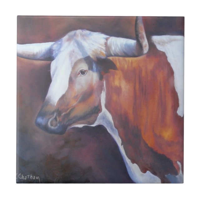Chisholm Longhorn Tile (Front)