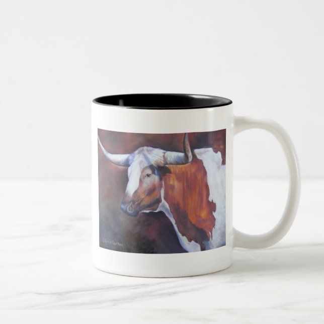 Chisholm Longhorn Two-Tone Coffee Mug (Right)