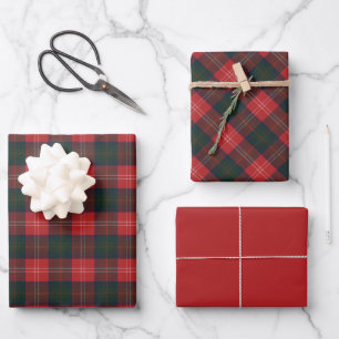 Chisholm Modern Original Scottish Tartan  Wrapping Paper Sheet
