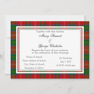 Chisholm Scottish Wedding Invitation